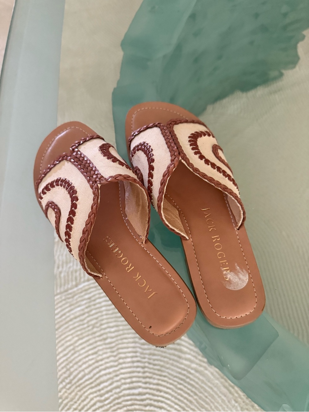 Jack Rogers Seagate Braided Slide Sandals - Picture 2 of 3